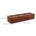 thumbnail image 2 of Wood Storage Box Home Decor Hollow Pencil Box Wooden Hollow Lid Stationery Organizer Elegant Desk Accessory Multi-Purpose Storage Solution, 2 of 6