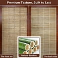 thumbnail image 5 of Olela Folding Bamboo Room Divider, 8 Panels Decorative Screens Wall Divider for Room Separation, 5.4ft Height Freestanding Privacy Partition for Living Room, Bedroom & Office, No Assembly, 5 of 9