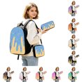 thumbnail image 2 of Kcolen Cute Back To School Backpacks,3 Piece Ice Cream Print Backpack Set Casual Daypack Fashion Lightweight Backpack Set for Daily Use,Black, 2 of 6
