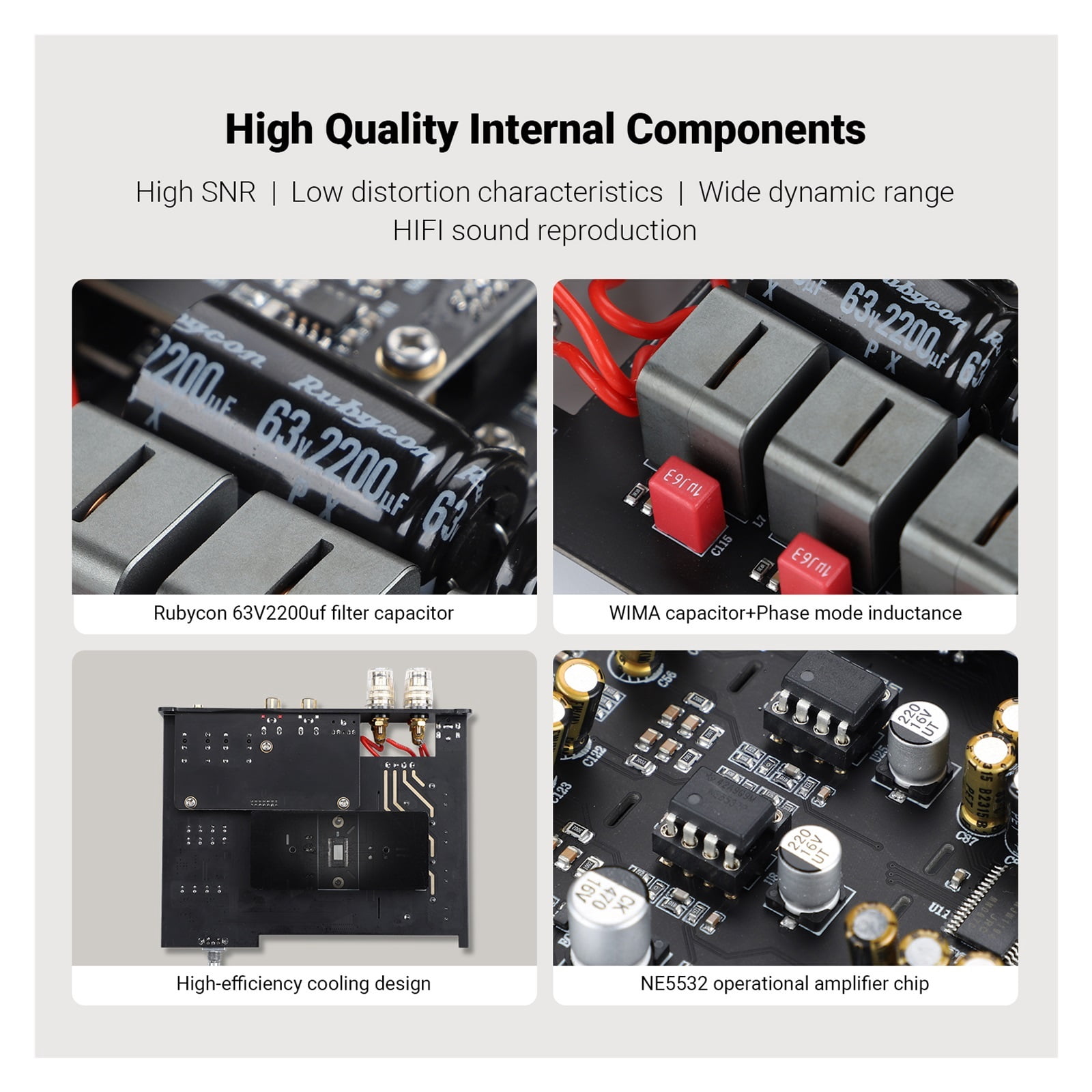 Bluetooth Stereo Power Amplifier 300Wx2 Class D 2.0 Digital Amp with RCA TRS OPT COA USB Input ,Bass & Treble Control