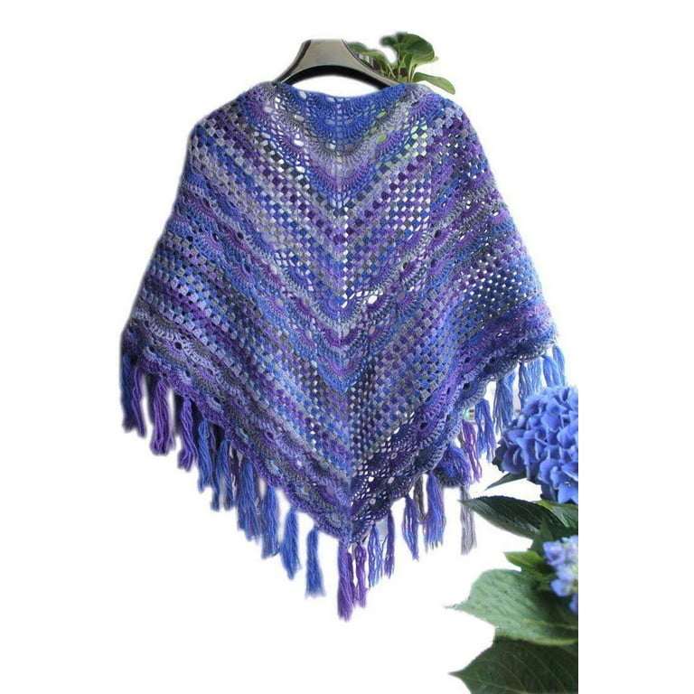 NICEEC 2 Skeins Soft Rainbow Yarn 100% Wool Gradient Multi Color