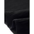 thumbnail image 5 of Vestidos de verano casuales de INSPIRE CHIC para mujeres, con mangas cortas abullonadas, escote cuadrado, diseño fruncido y midi fluido con bolsillos S Negro, 5 of 5