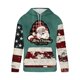 thumbnail image 4 of Sudadera con capucha para hombre, informal, con cordón, estampado navideño, deportiva, blusa de poliéster, 4 of 4