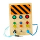 thumbnail image 3 of Tablero de actividades de madera Montessori con luces LED, juguete con interruptor, juguete de desarrollo sensorial A, 3 of 9