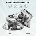 thumbnail image 4 of Kdxio Reflective Bucket Hat - Yak Print Bucket Hat for Men,Women, 4 of 9