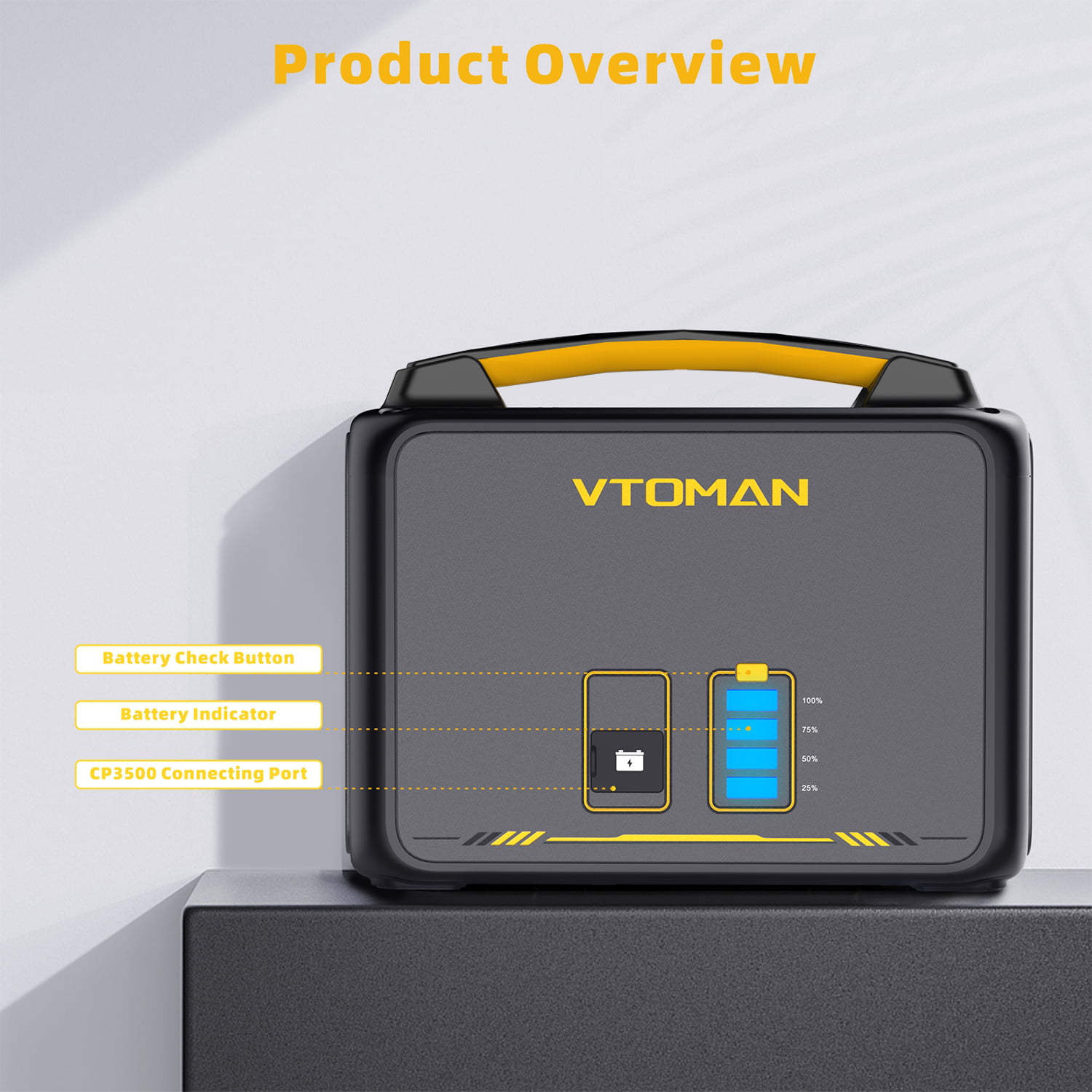 VTOMAN Jump 600X Portable Power Station 600W with Extra Battery 