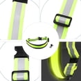 thumbnail image 3 of GOOHOCHY Cinturón reflectante LED ajustable, cinturón de seguridad reflectante recargable (verde), 3 of 8