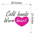 thumbnail image 4 of Girls Cold hands warm Heart Cute Quotes & Sayings Wall Decal Decoration Nursing Motivational Quote Vinyl Wall Decal Lasts Years and Easily Removable - Size: 30 In(W) x 21 In(H), 4 of 5