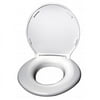 BIG JOHN 4W Toilet Seat, Without Cover, ABS plastic, Round or Elongated, White