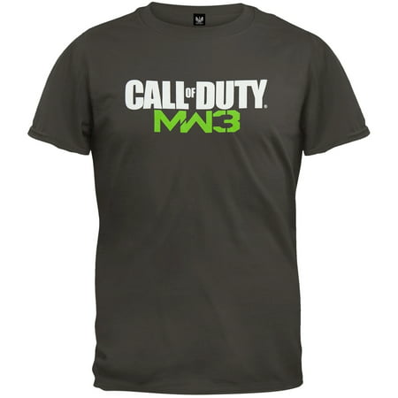 Call of Duty - MW3 Logo Grey Adult T-Shirt (Cod Mw3 Best Gun)