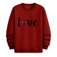 thumbnail image 6 of PNTUTB Fashion Valentine's Day Casual Print Long Sleeves Crew Neck Pullover Loose Comfort Sweatshirts for Men, 6 of 6