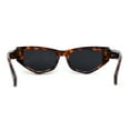 thumbnail image 4 of Womens Mod Square Cat Eye Thick Plastic Sunglasses Tortoise Black, 4 of 4