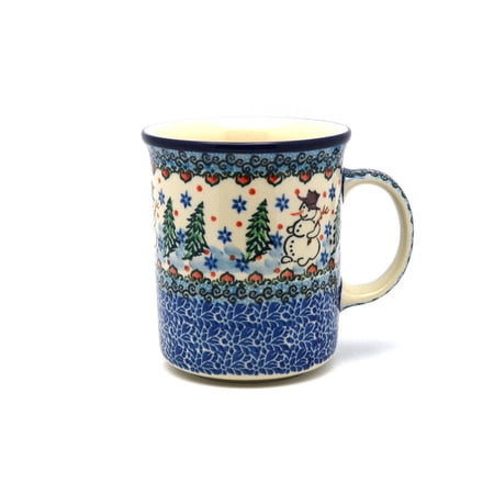 Polish Pottery Mug - Big Straight Sided - Unikat Signature - U4661