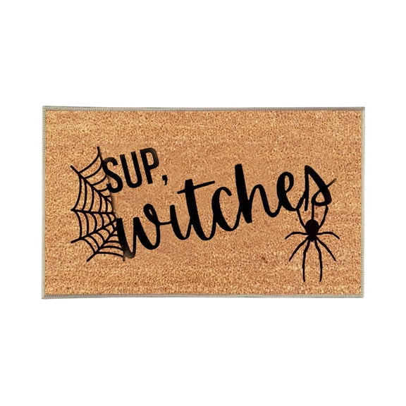 Tanyzvel Halloween Doormat 23.6 x 15.7 Inch Decorative Welcome Mat Indoor Outdoor Rectangular Entryway Porch Floor Rug for Fall Season Home Decor