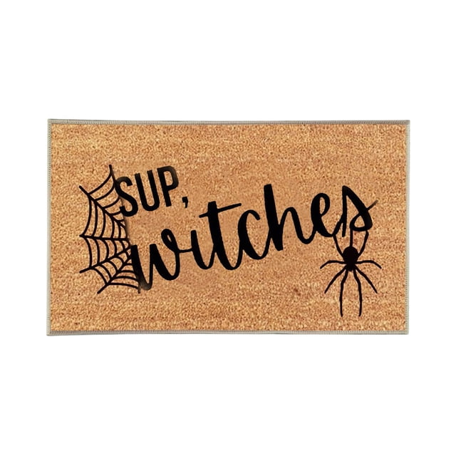 Tyidzon Halloween Printed Carpet Non-slip Entry Door Entry Mat Absorbent Bathroom Kitchen Entryway Mat