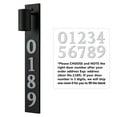 thumbnail image 3 of 28in. Black Dusk to Dawn Outdoor Wall Light with Optional Door Numbers and Bulb Included for Outside, 3 of 7