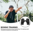 thumbnail image 3 of Niceauty Professional Thai Gloves PU Anti-Tear Black for Sports Training, 3 of 5