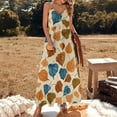 thumbnail image 2 of Autumn Harvest Maple Leaves Thanksgiving Design Sleeveless Dress Woman Fashion Long Dresses Women's Summer Suit Dress 2025, 2 of 7