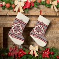 thumbnail image 6 of Lsque Fashion Tatreez Pattern 18 Inch Christmas Stockings, Festive Holiday Stocking for Christmas Decorations Holiday Decor, 6 of 8