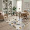 thumbnail image 2 of ODIKA Neutral Para Interlocking Dining Under Table Tapetes Sala Plaid for Home Office, Gaming Room, Desk, Non-Slip Chair-Friendly, 2 of 7