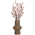 thumbnail image 5 of Dahlia Studios Emery Brown Ceramic Hexagonal Vases Set of 2, 5 of 9
