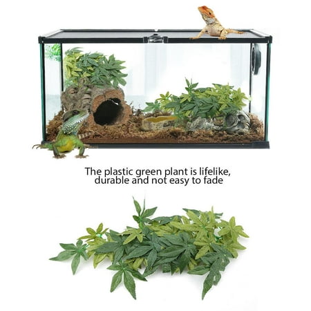 Yosoo Green Artificial Plant Fake Leaves Aquarium Fish Tank
