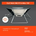 thumbnail image 3 of SOL Flat Pack Fire Pit Hexagonal for Bonfire or Barbeque, 3 of 7