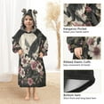 thumbnail image 4 of BZSMCE Wearable Blanket Hoodie Fashion Wings and Wishes Home Wear, 4 of 7