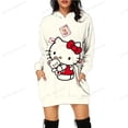 thumbnail image 3 of Sudadera con capucha de dibujos animados divertidos de HELLO KITTY para mujer, sudadera con capucha con gráfico de los años 90 de HELLO KITTY, 3 of 5