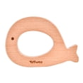 thumbnail image 2 of Anillo  dentición de madera del bebé pájaro perro ballena CUTICAT chupete mordedor infantil, 2 of 8