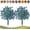 Blue, variant on Artificial Violet for Outdoor Indoor Garden Home Decoration, 2026 New Artificial Flowers with Ground Stakes, UV Resistant Colorful Artificial Flower Bouquet Fade-Proof for Patio Porch (Blue)