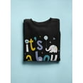 thumbnail image 3 of It's A Boy Cute Design. Sweatshirt Women -Image by Shutterstock, Female Medium, 3 of 4