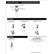 Mainstays Push Pop-Up Drain with Overflow in Satin Nickel