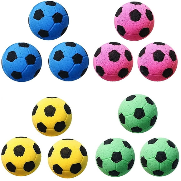 GINFH Ballon en Mousse pour Chat Jouet Ballon de Soccer pour Chat (Poules de Soccer en Mousse)