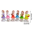 thumbnail image 3 of POINTERTECK Flower Fairy Decoration with Musical Instruments Hand-made Garden Resin Micro Bonsai Ornament Resin Crafts, 3 of 10