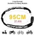 thumbnail image 6 of RIDERACE 37.4 IN Zinc Alloy Bike Chain Lock, Heavy Duty Anti Theft Bicycle Lock with 2 Keys, Steel Chain, Wear-Resistant Cloth Cover, for Bikes, Scooters, Motorcycles & Outdoor Security, 6 of 8