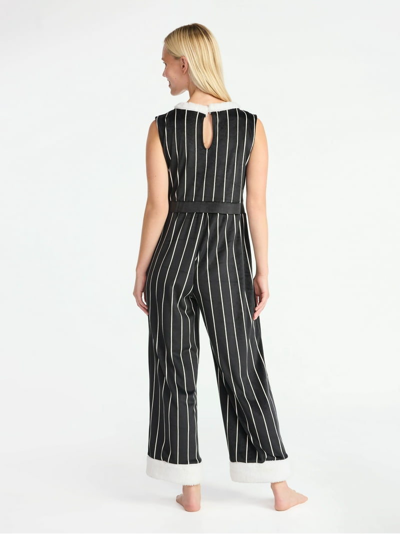 The Nightmare Before Christmas Women's Pinstripe Jumpsuit, Sizes