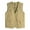 Khaki, variant on Leesechin Mens Outdoor Vest for Fishing Photography Teamwork Quick Dry with Multi Pockets