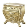 thumbnail image 2 of Gold Nightstand For Bedroom, With 3 Drawers And Sophisticated Look 20-inch Deep 3 Bedroom Organization, 2 of 4
