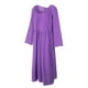 thumbnail image 4 of Vestido holgado de manga larga con bolsillos Vintage Plus Size Casual Boho Holiday Dress MABOTO Vestido de mujer, 4 of 7