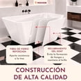 thumbnail image 2 of Tina Baño Fibra Vidrio Premium Bañera Lujo Rectangular 280l 172x77x62 Cm, 2 of 8