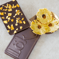 thumbnail image 3 of Lok Premium Dark Chocolate Bar 70 % Cacao , Dried Pineaple and Mango 3.0 oz, Colombian Single Origin, Single Unit, 3 of 5