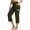 Army Green #039, variant on Women's Yoga Pants with Pockets High Waist Stretch Pants Tummy Control Workout Pants, M