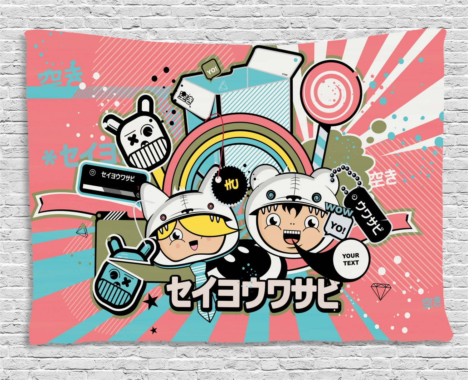 Urban Graffiti Tapestry Anime Themed Asian Style Cartoon Figure And Speech Bubble On Beam Background Wall Hanging For Bedroom Living Room Dorm Decor 80w X 60l Inches Multicolor By Ambesonne Walmart Com Urban Graffiti Tapestry Anime Themed Asian Style Cartoon Figure And Speech Bubble On Beam Background Wall Hanging For Bedroom Living Room Dorm Decor 80w X 60l Inches Multicolor By Ambesonne Walmart Com