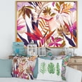 thumbnail image 2 of Designart 'VIntage Tropical Flowers III' Traditional Framed Canvas Wall Art Print, 2 of 5