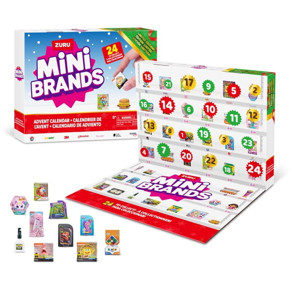 Calendario de Adviento ZURU 2024 de Mini Brands, edición limitada con 24 minis