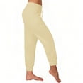 thumbnail image 4 of AherBiu Sweatpants Womens Drawstring Low Waisted Joggers with Pockets Gym Workout Outdoor Running Trousers, 4 of 8