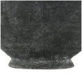 thumbnail image 5 of DecMode 13" Textured Whitewashed Gray Ceramic Vase with Ring Handles, 5 of 9