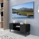 thumbnail image 3 of Entertainment Centers for Living Room Bedroom Tv Stand Living Room Furniture Black Cabinet Table Home Stands My Lux Decor Round, 3 of 9
