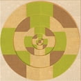 thumbnail image 1 of Ahgly Company Machine Washable Indoor Square Transitional Caramel Brown Area Rugs, 4' Square, 1 of 7